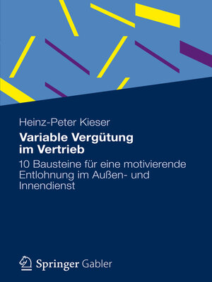 cover image of Variable Vergütung im Vertrieb